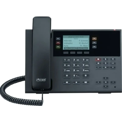Afbeelding van Auerswald COMfortel D 210 Vaste VoIP telefoon Handsfree, Headsetaansluiting, Optisch belsignaal, PoE Grafisch display Zwart