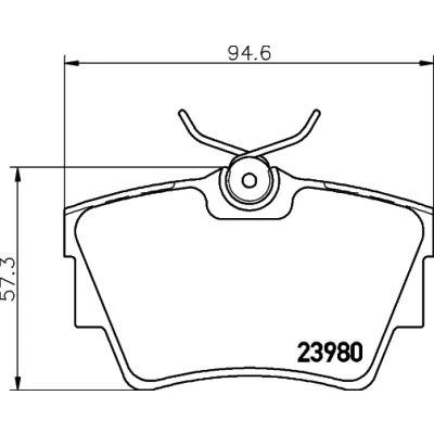 Afbeelding van Remblokkenset, schijfrem HELLA PAGID 8DB 355 010 761