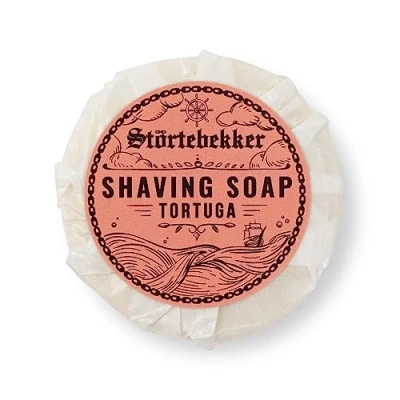Afbeelding van Störtebekker® Premium scheerzeep Tortuga 70 g, handgemaakte zeep voor zuinig scheerschuim, perfect het scheren met scheermes en scheermes, veganistisch, dames heren
