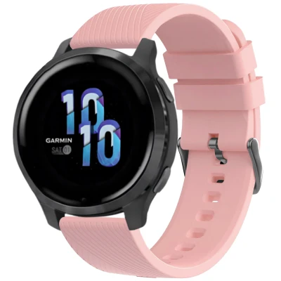 Afbeelding van Siliconen bandje Universeel 22 mm aansluiting Roze iMoshion En TPU (zacht)