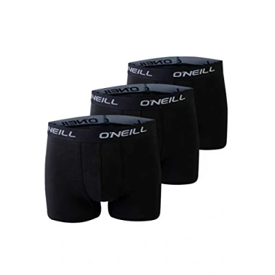 Afbeelding van O&#039;Neill Heren Boxershorts Trunks 900003 Effen Zwart 3 Pack Maat XL