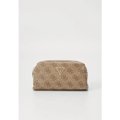 Afbeelding van Guess Zamira Double ZIP Toilettas, Dames, Maat: One Size, Latte