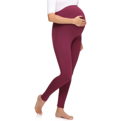 Afbeelding van Merry Style MS MS10 297 LE 2Pack Dames Zwangerschapsleggings Leggings Sport Vrijetijdsbroek Lang Viscose Sporbroek Yogabroek Wijn M