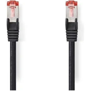 Afbeelding van CAT6 kabel RJ45 Male S/FTP 0.50 m Rond LSZH Zwart Nedis
