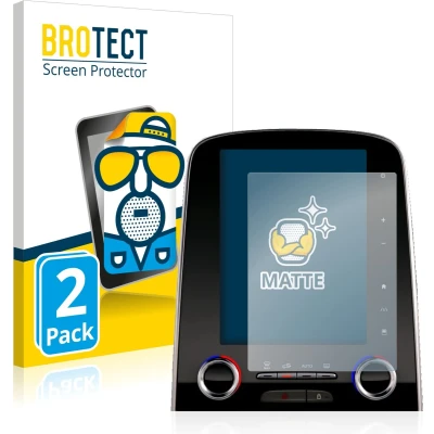 Afbeelding van BROTECT (2 Stuks) Antireflecterende Beschermfolie voor Renault Espace R Link 2 8.7&quot; Anti Glare Screen Protector, Mat, Ontspiegelend