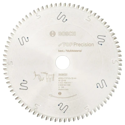Afbeelding van Bosch top precision best cirkelzaagblad 254x30x80t universeel
