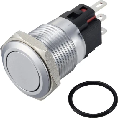 Afbeelding van TRU COMPONENTS TC 12647492 Drukschakelaar 250 V/AC 3 A 1x uit/(aan) IP65 Continu RVS 1 stuk(s)