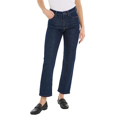 Afbeelding van Tommy Hilfiger Blauwe Katoenen Jeans En Broek Tapered