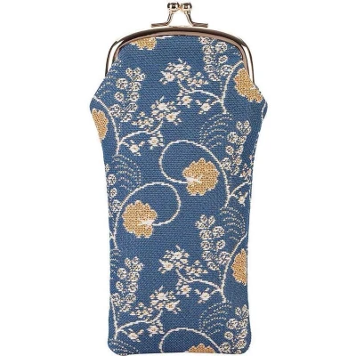 Afbeelding van Signare Brillenhouder Austen Blue Jane Brillenkoker Gobelinstof