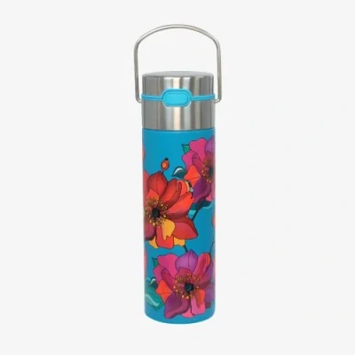 Afbeelding van Eigenart LEEZA Poppy 11017 Dubbelwandige thermosfles van roestvrij staal met sportsluiting en zeef, BPA vrij, 500 ml