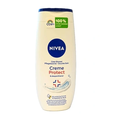 Afbeelding van 6x NIVEA Douchegel Cream Protect &amp; Dexpanthenol met vitamines en waardevolle oliën, voor de droge gevoelige huid 250ml