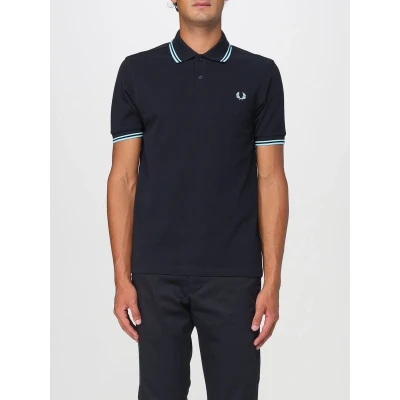 Afbeelding van Short Sleeve Polo Shirt with Trimmed Cuffs and Collar Button Closure