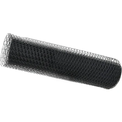 Afbeelding van vidaXL Hexagonhek Grijs 0.6x50 m Staal