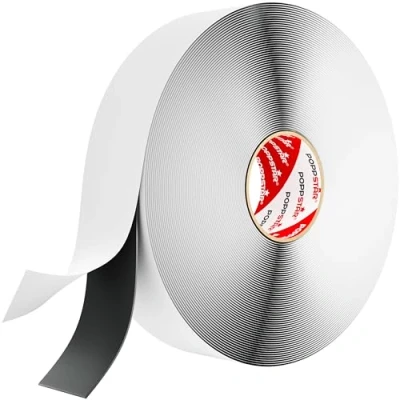Afbeelding van Poppstar Dubbelzijdige Butyl Tape (25 m x 50 mm 1,6 mm) Afdichtband Zelfklevend Zwart