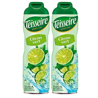 Afbeelding van Teisseire Drank siroop, limoen, 600 ml, siroop die net zo smaakt als de vrucht (verpakking van 2)