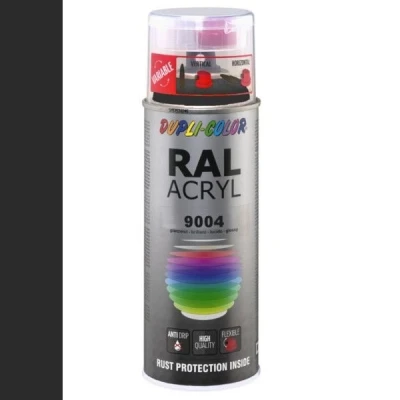 Afbeelding van Dupli Color Ral Acryl 9004 Signaal zwart Hoogglans 400 ml