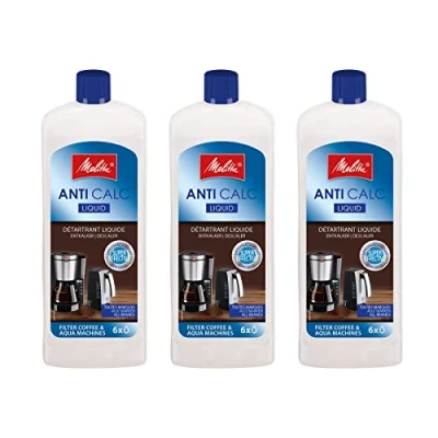 Afbeelding van Melitta Anti Calc Liquid Vloeibare ontkalker voor filterkoffiezetapparaten en waterkokers, 3 x 250 ml