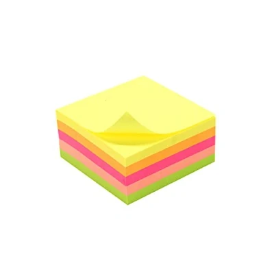Afbeelding van Herbruikbare notitieblok, 5 neonkleuren, 250 vellen, 50 x mm