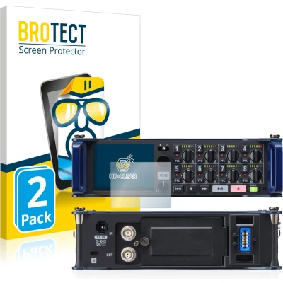Afbeelding van BROTECT Screenprotector voor Zoom F8 field recorder Folie Beschermfolie transparant (2 Stuks)