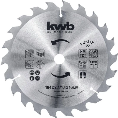 Afbeelding van kwb 586159 Cirkelzaagblad 184 x 16 mm 1 stuk(s)