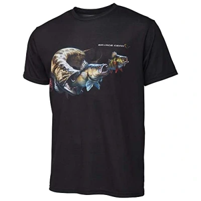 Afbeelding van Savage Gear Cannibal T shirt Black Size L Vis