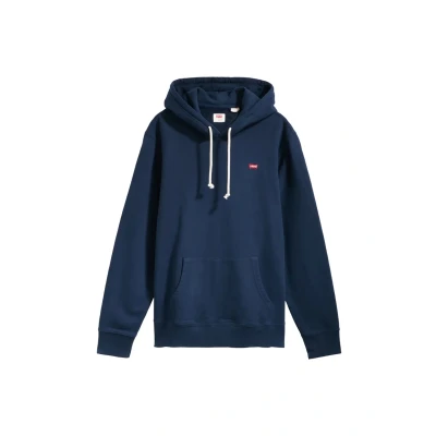 Afbeelding van Levi&#039;s Graphic Hoodie Donkerblauw maat S Heren met Modern fit Pasvorm Katoen Suitable Herenkleding