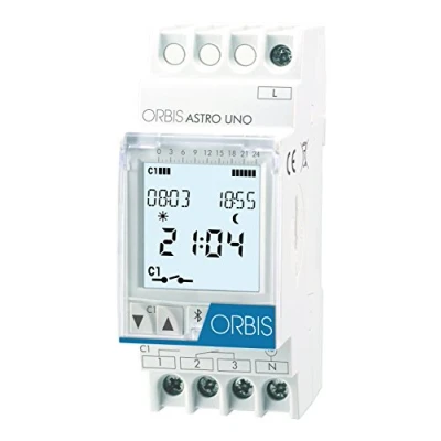 Afbeelding van ORBIS Zeitschalttechnik ASTRO UNO Schakelklok voor DIN rails 230 V/AC 1x wisselcontact 16 A 250 Astronomisch, Dagprogramma, Weekprogramma