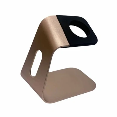 Afbeelding van Apple watch houder Aluminium Dock station Goud Geschikt voor