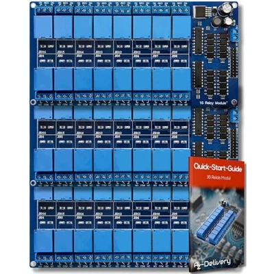 Afbeelding van AZDelivery 3 x 16 Relay Module 12V met Optocoupler Low Level Trigger compatibel Arduino Inclusief E Book!