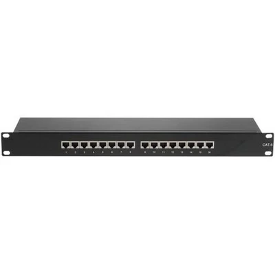 Afbeelding van Dexlan Panel categorie 6, hoogte 1U, 16 aansluitingen STP