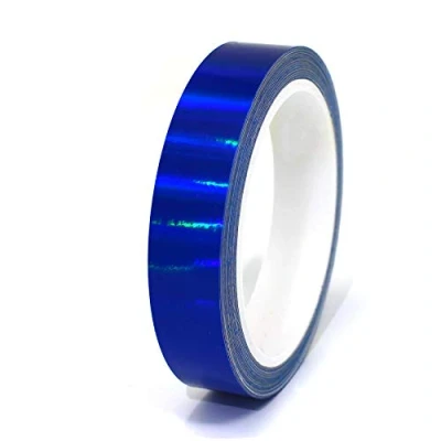 Afbeelding van 10 meter Hologram decoratieve Strips Crafting meubels auto motorfiets modelbouw Deco zelfklevende DIY waterdicht (20mm breedte, blauw)