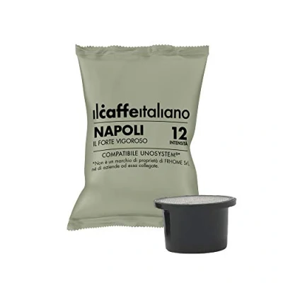 Afbeelding van Uno System 100 compatible Capsule Il Caffè Italiano Blend Napoli Intensity 12
