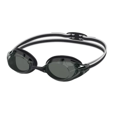 Afbeelding van Speedo Unisex Volwassen Vanquisher 3.0 Zwembril, Zwart/Smoke, One Size