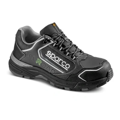 Afbeelding van Sparco Teamwork Werkveiligheidsschoen lage werkschoen voor dames en heren allround S3 SRC, zwart, 38 EU