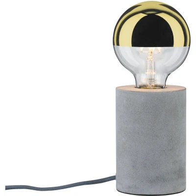Afbeelding van Paulmann 79621 Neordic Mik tafellamp rond max. 1x20W voor E27 lampen Nachtkastlamp grijs 230V beton zonder gloeilampen