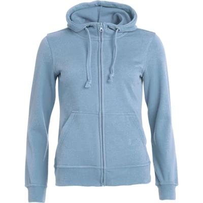 Afbeelding van Basic hoody full zip ds lichtblauw xl