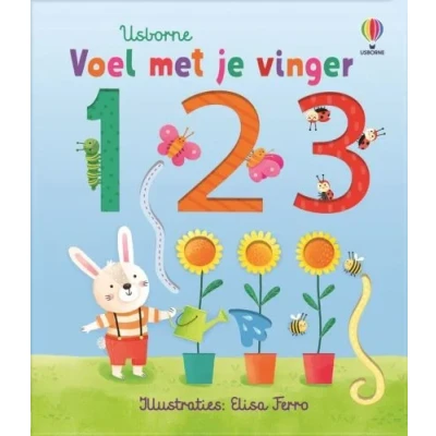 Afbeelding van Uitgeverij usborne voelboek voel met je vinger 1,2,3