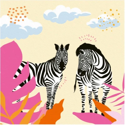 Afbeelding van Ravensburger Schilderen op Nummer Zebra