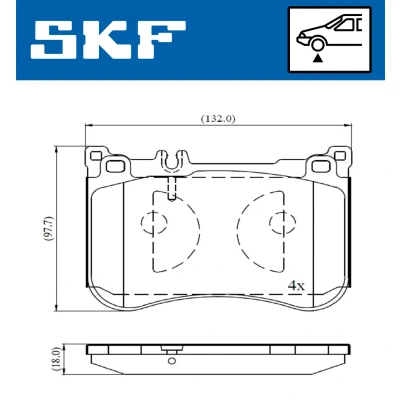 Afbeelding van SKF Remblokset VKBP 80631