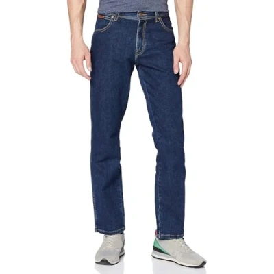 Afbeelding van Wrangler Herren Texas Low Stretch Straight Jeans, Darkstone, 44W / 36L EU