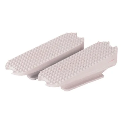 Afbeelding van Stijgbeugelinleg schuin, rubber, wit 12cm
