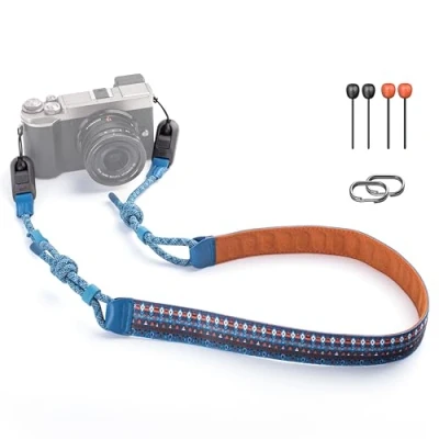 Afbeelding van PGYTECH Artistieke Stijl Camera Schouderriem Air Riemen Quick Release Leerachtig met Gevlochten Touwen voor Compacte Camera&#039;s en Spiegelloze Camera&#039;s, Boheemse, L