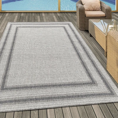 Afbeelding van Jute balkonkleed Aruba Double Edge Creme 80x250cm Adana Carpets