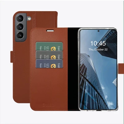 Afbeelding van Valenta Book Case Gel Skin Samsung Galaxy S22+ 5G Brown
