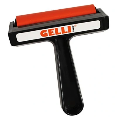 Afbeelding van Gelli Arts Brayer, Rood/Zwart, Medium