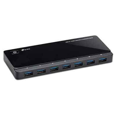Afbeelding van TP Link USB 3.0 7 poorts hub met 2 oplaadpoorten (UH720)
