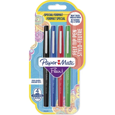 Afbeelding van Doos met 4 Flair® schrijfstiften Diverse klassieke kleuren Paper Mate®