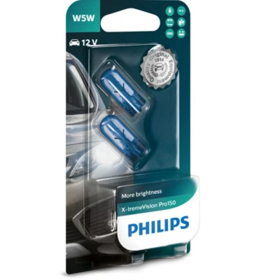 Afbeelding van Philips W5W Halogeen lamp 12V W2.1x9.5d X tremeVision Pro150