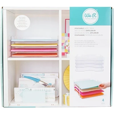 Afbeelding van We R Memory Keepers Bakken Opslag &amp; Decor Stapelbare Document Trays, Veelkleurig, OSFA