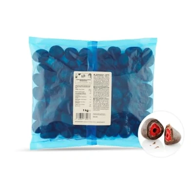 Afbeelding van KoRo Gevriesdroogde aardbeien met pure chocolade 1 kg